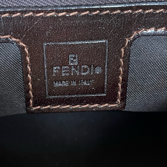 Fendi Baguette FF Zuchinno Hobo Shoulder Bag Ivory/Beige Vintage *Rare* - Picture 10 of 11